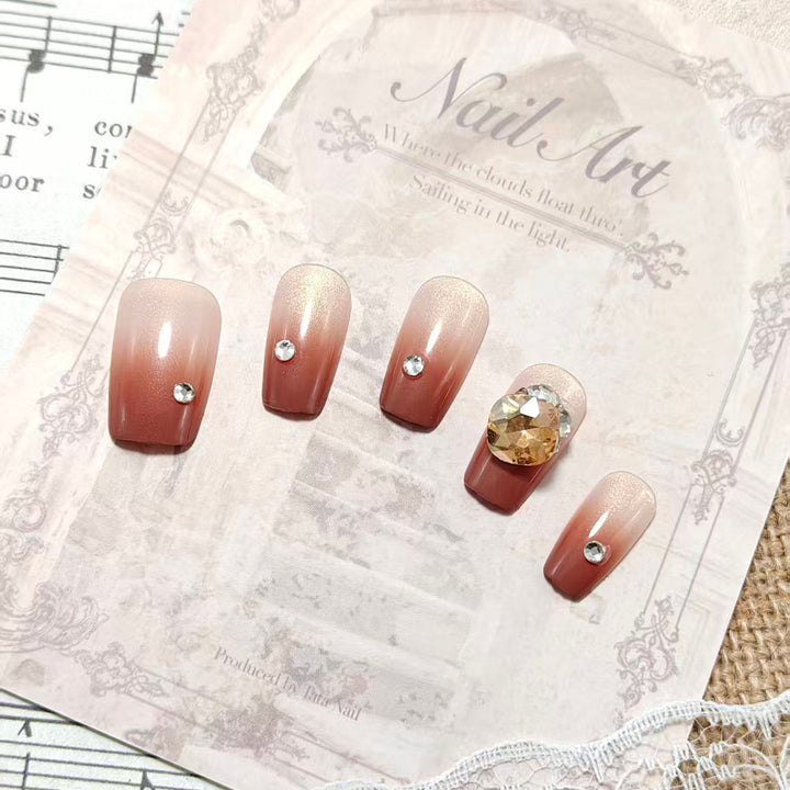 Artificial nails with glamorous 3D design Kalsten