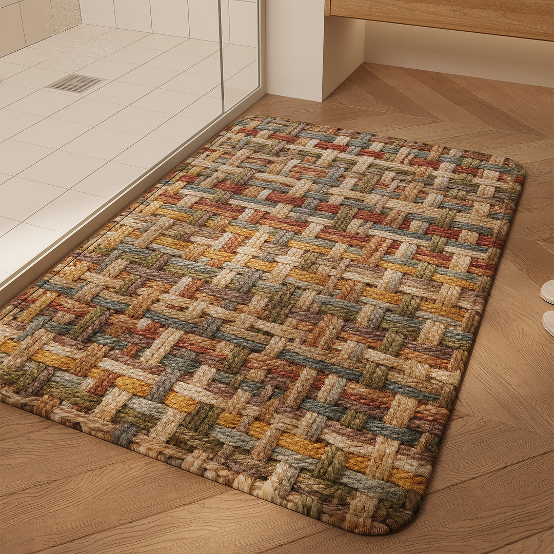 Textured Weave Bath Mat