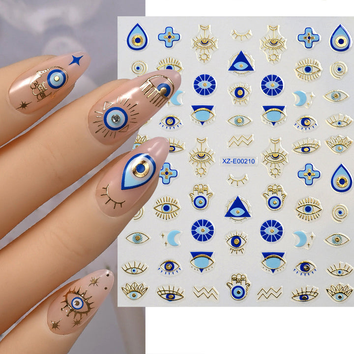 Abstract Wave Nail Art Stickers