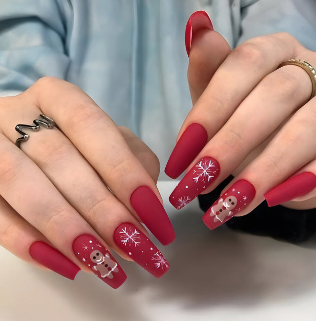 Artistic Winter-Themed Nail Art Kalsten