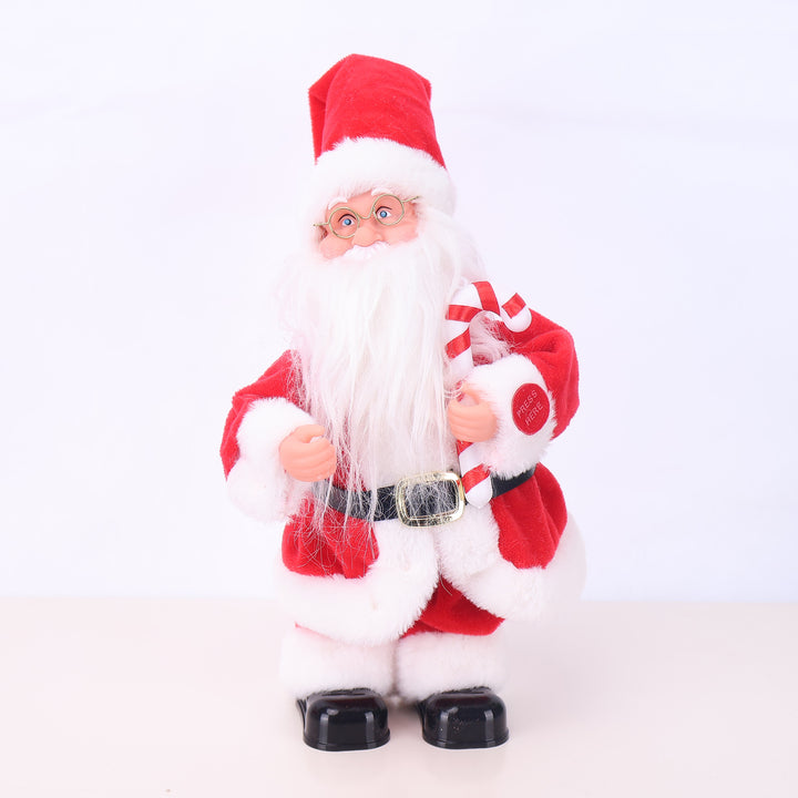 Decorative Santa Claus figure with candy