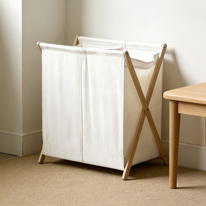 Laundry basket with practical folding mechanism Kalsten