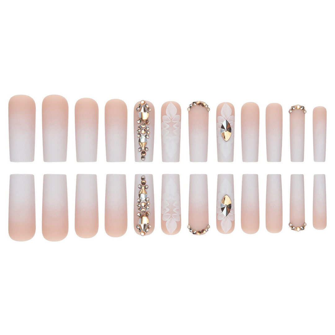 Elegant Embellished Press-On Nails Kalsten