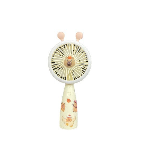 Unisex Portable Hand Fan with LED Lighting and Animal Design Kalsten