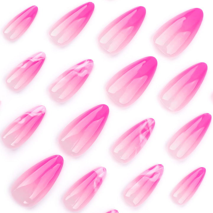 Artistic acrylic nails with elegant ombre design Kalsten