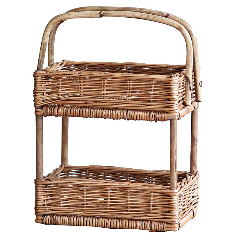 Braided storage basket with handle Kalsten