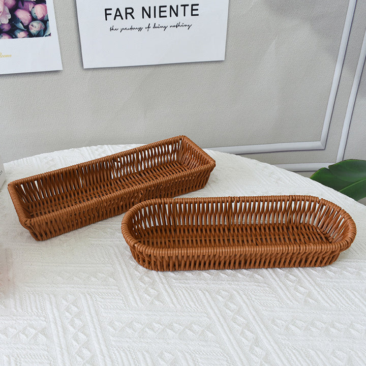 Rectangular Handwoven Storage Tray Kalsten
