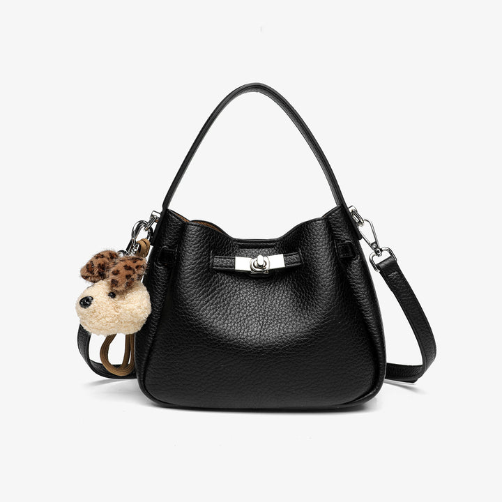 Chic Textured Bucket Handbag
