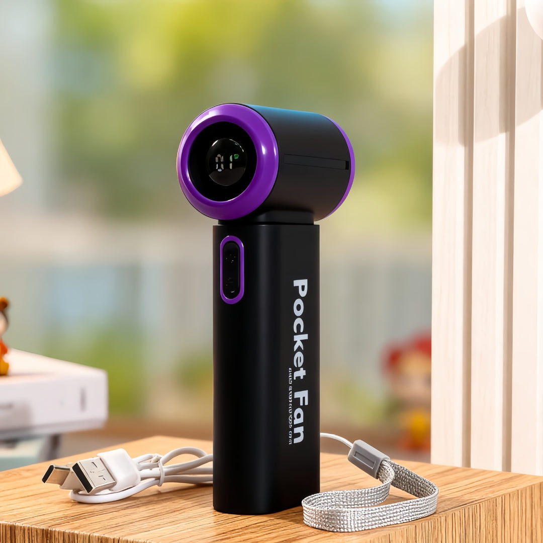 Unisex Portable Mini Fan with LED Display Kalsten