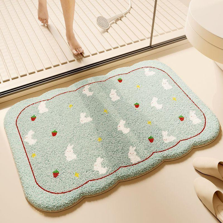Cute Dog-Themed Plush Bath Mat Kalsten