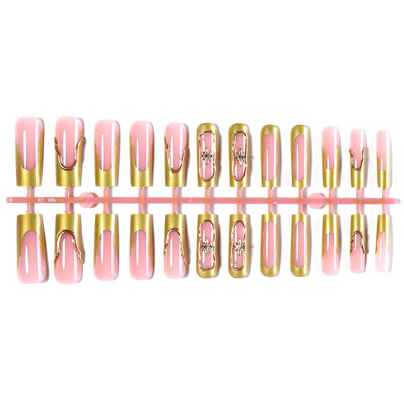 Nail set with glamorous decorations and elegant accents Kalsten