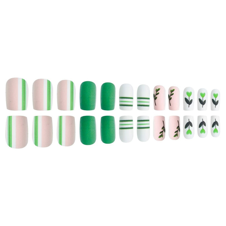 Artistic Botanical Press-On Nail Art Set Kalsten
