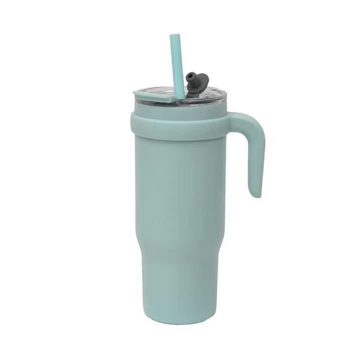Women's Insulated To-Go Cup with Ergonomic Handle and Flexible Straw Kalsten