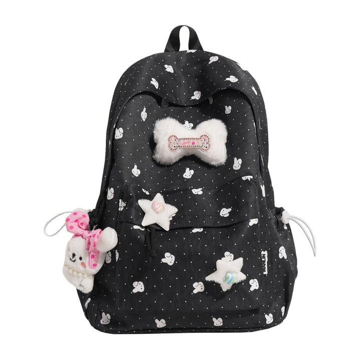 Cute Plush Embellished Backpack Kalsten