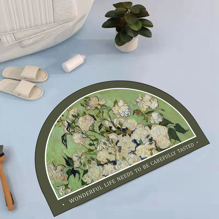 Artistic Ocean Scene Bath Mat