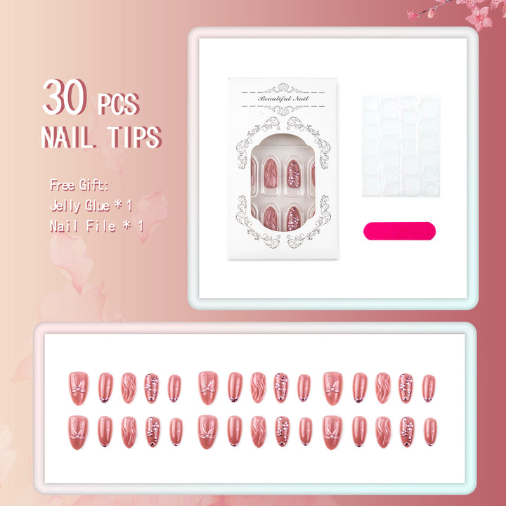 Elegant Press-On Nail Art Set