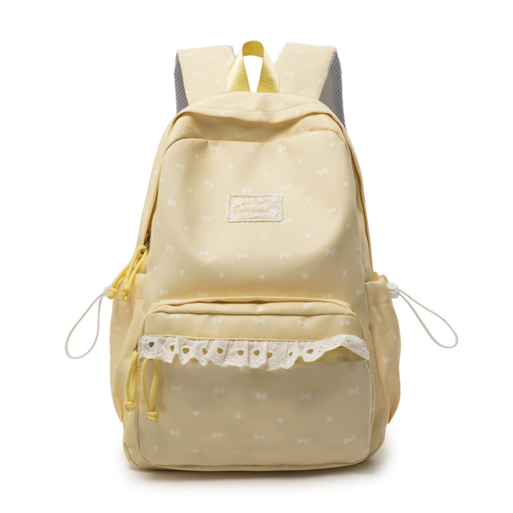 Cute Bow-Embellished Casual Backpack Kalsten