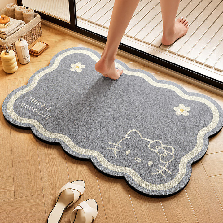 Playful Character-Shaped Bath Mat
