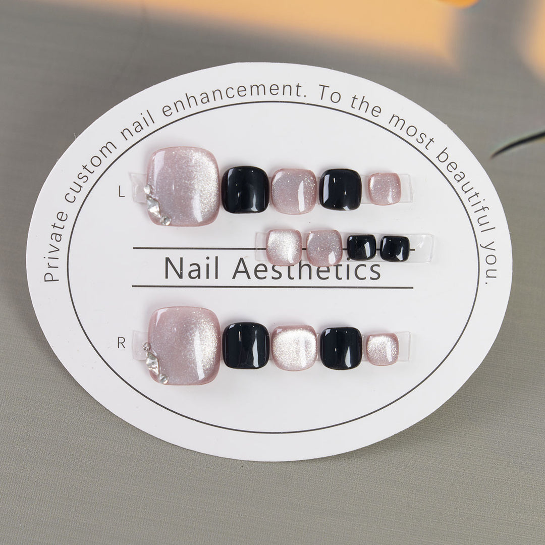 Decorative Glossy Pedicure Nail Art