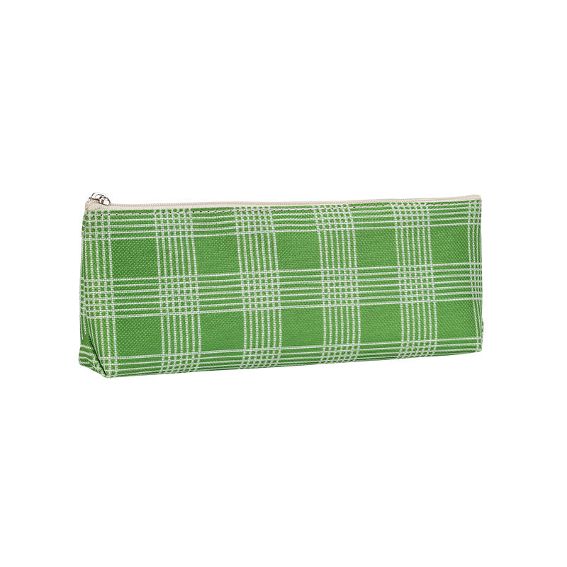 Stylish Plaid Pencil Case