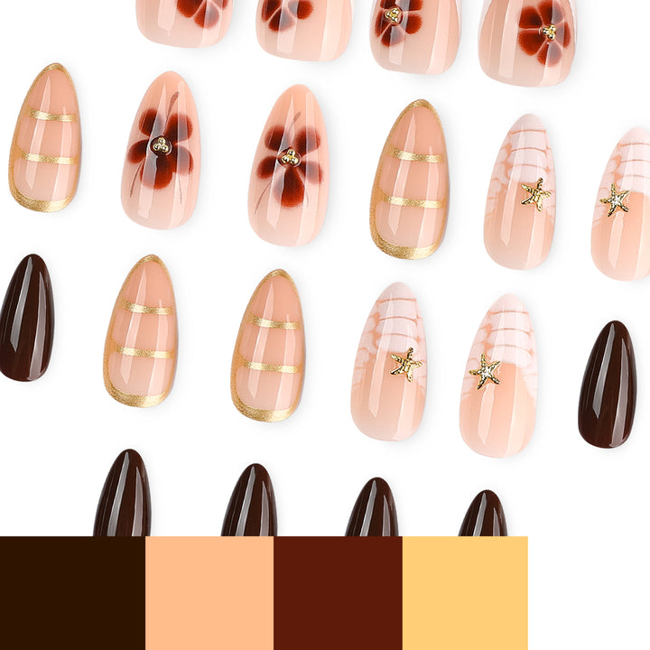Artful nail art with glamorous accents and elegant embellishments Kalsten