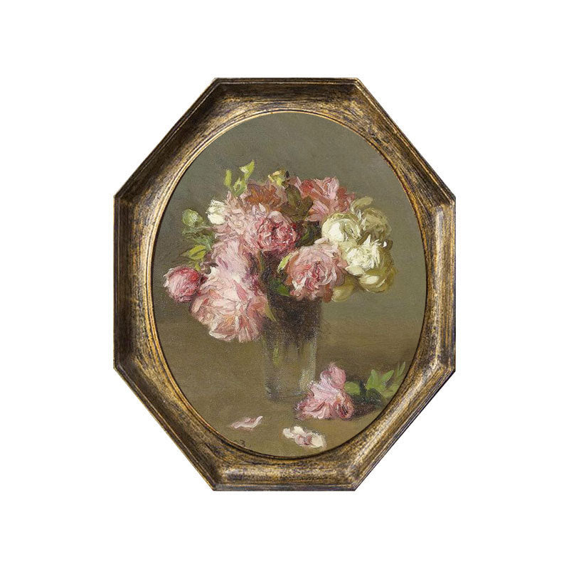 Vintage-inspired Floral Mounted Wall Art
