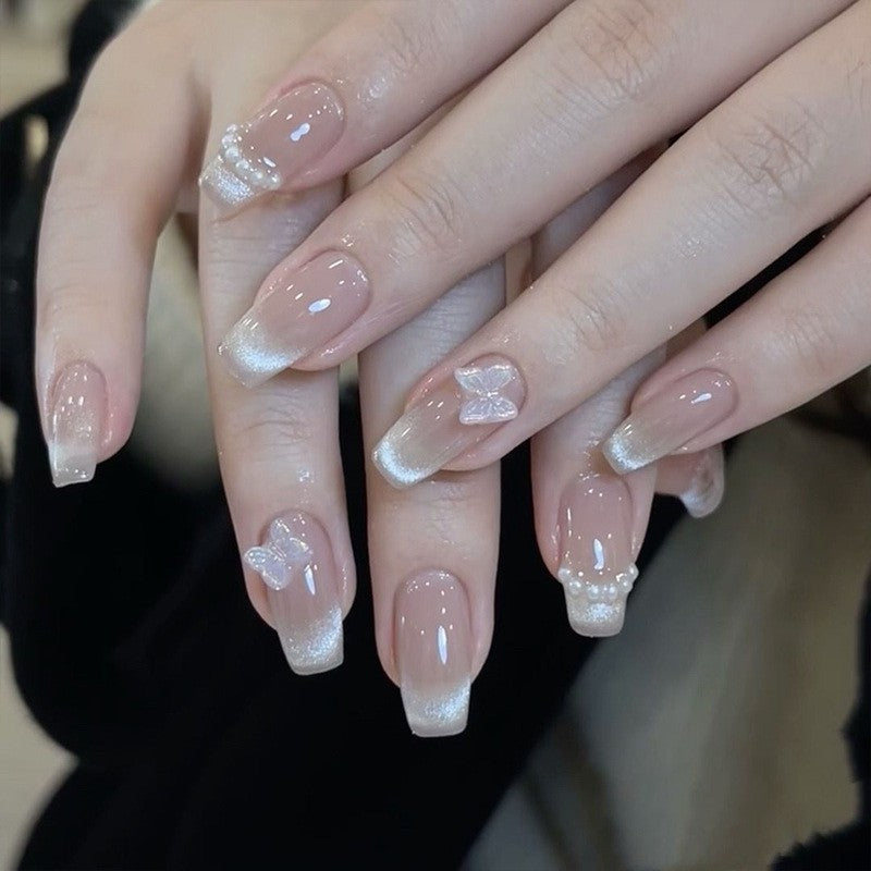Premium Artistic Long Stiletto Nail Tips with Intricate Embellishments Kalsten