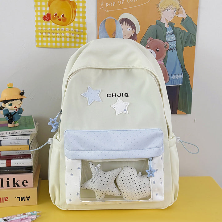 Stylish Transparent Window Backpack Kalsten