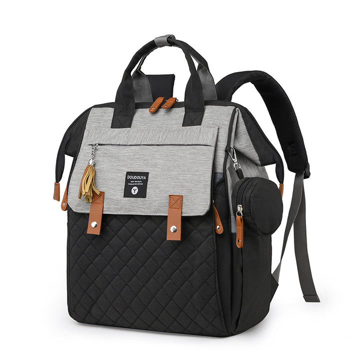 Multi-Functional Quilted Travel Backpack Kalsten
