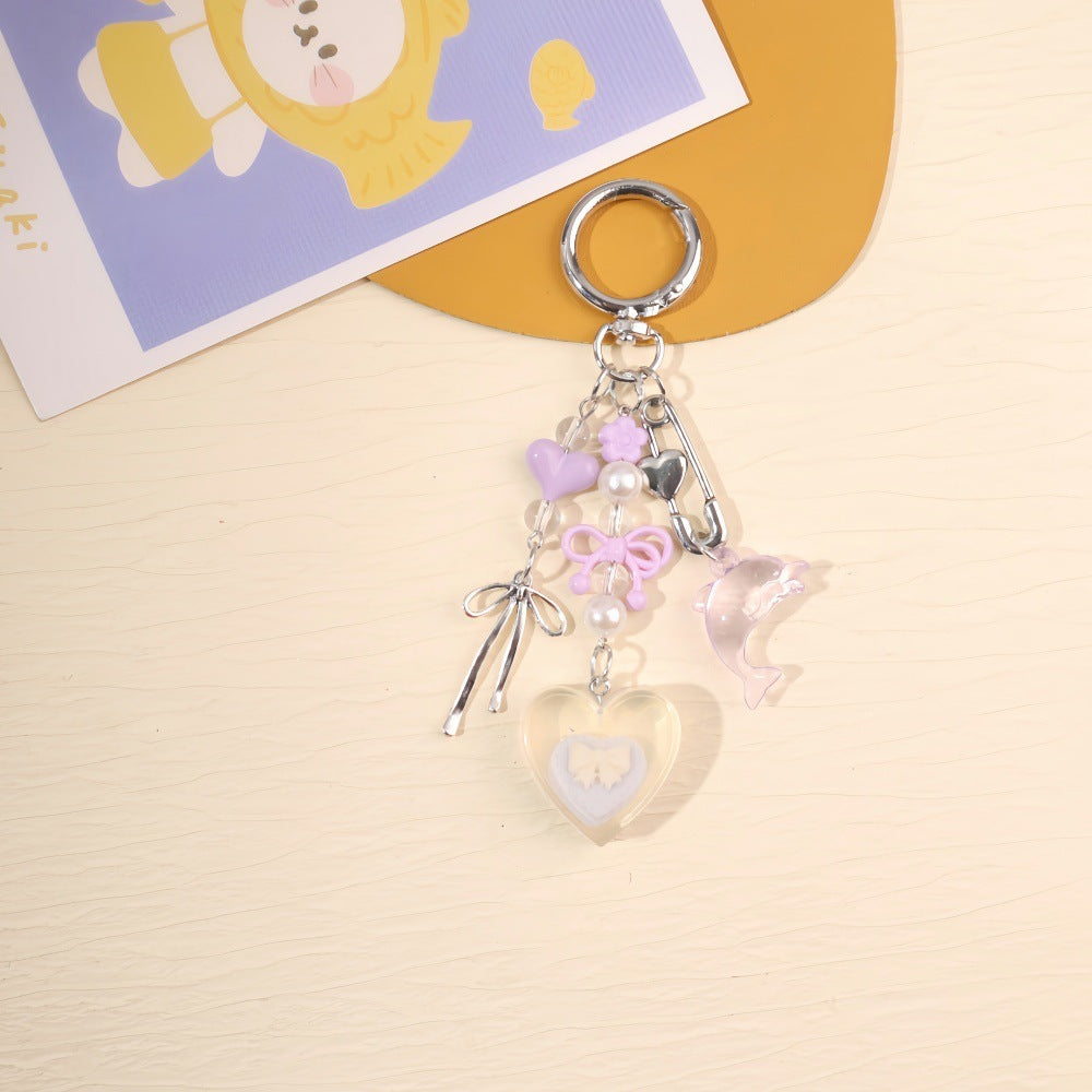 Playful keychain with colorful charms Kalsten