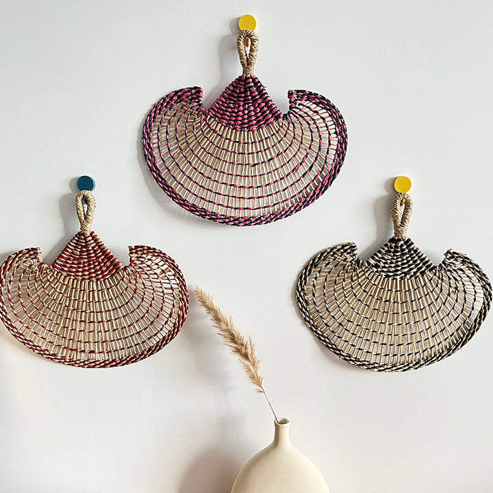 Women handmade fan made of natural materials Kalsten