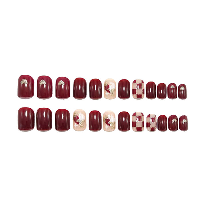 Creative Nail Art Set with Glamorous Patterns Kalsten