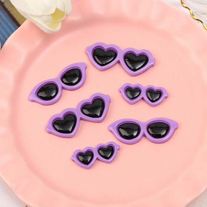 Decorative Heart-Shaped Sunglasses Clips Kalsten