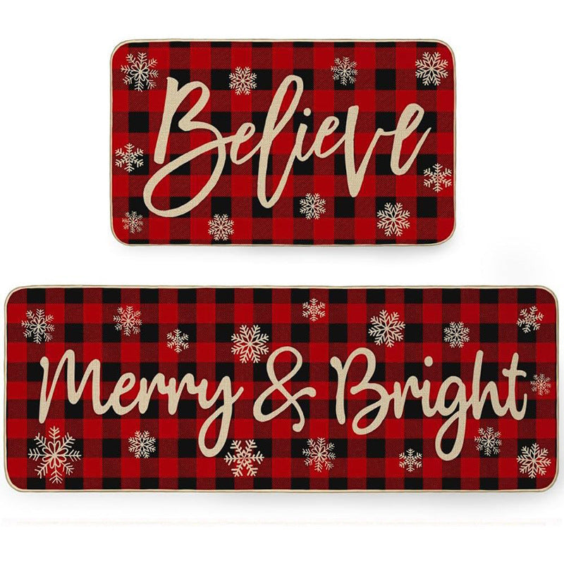 Festive Holiday Themed Doormat Kalsten