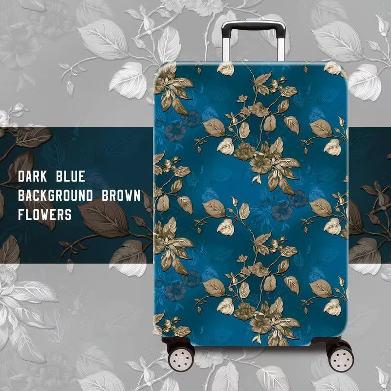 Ladies hard shell suitcase with floral accents Kalsten