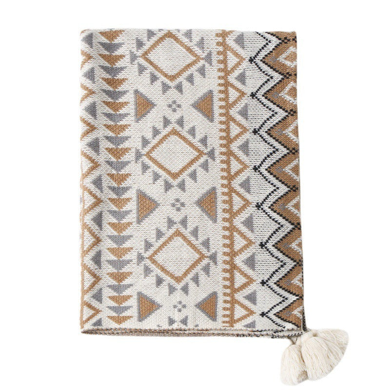 Bohemian Patterned Throw Blanket Kalsten