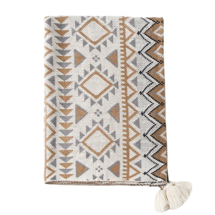 Bohemian Patterned Throw Blanket Kalsten