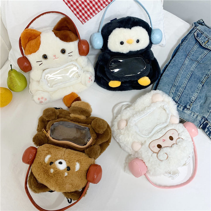 Cute Plush Animal-Themed Backpack Kalsten