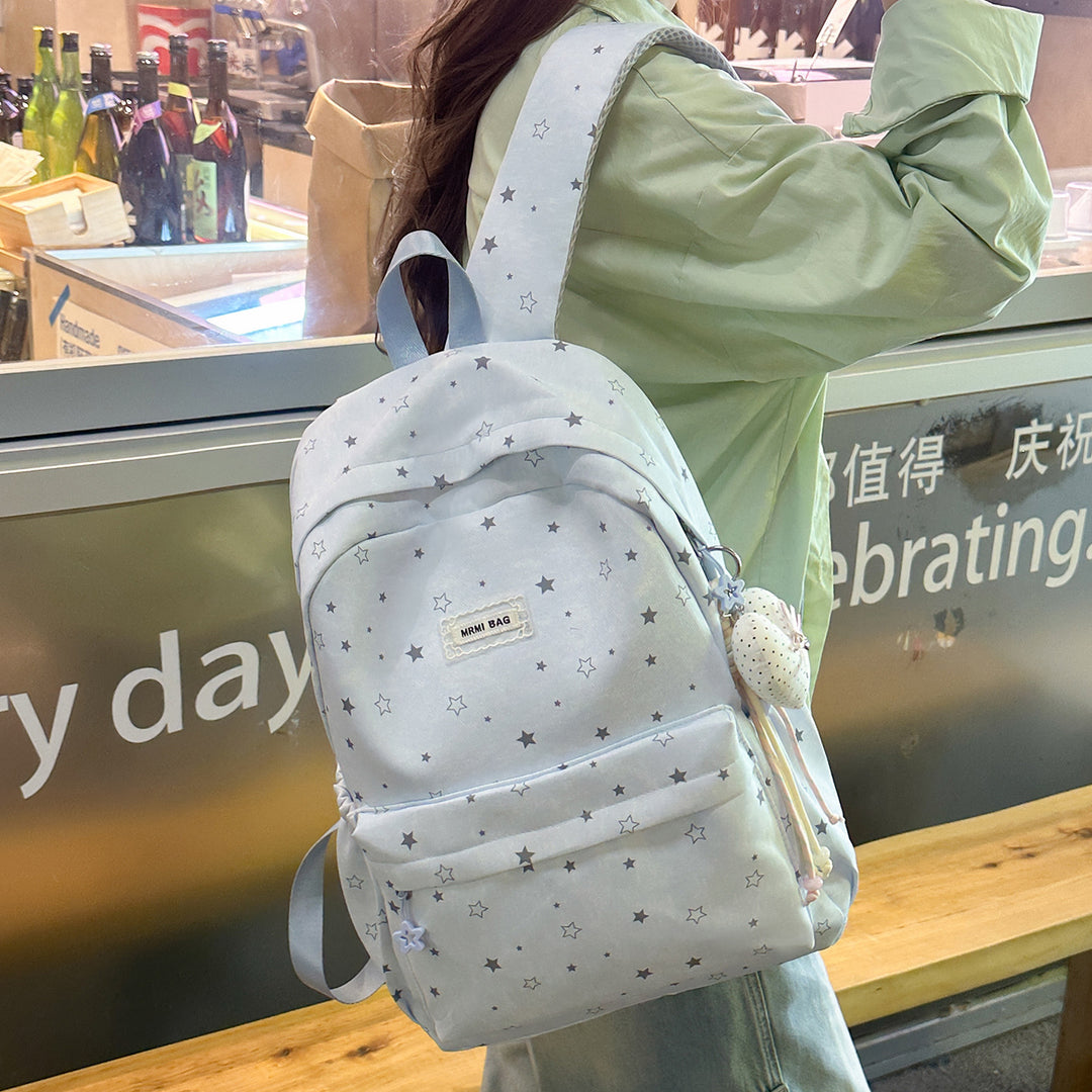 Star Patterned Casual Backpack Kalsten
