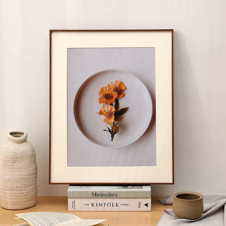 Artistic Framed Perfume Bottle Illustration for Home