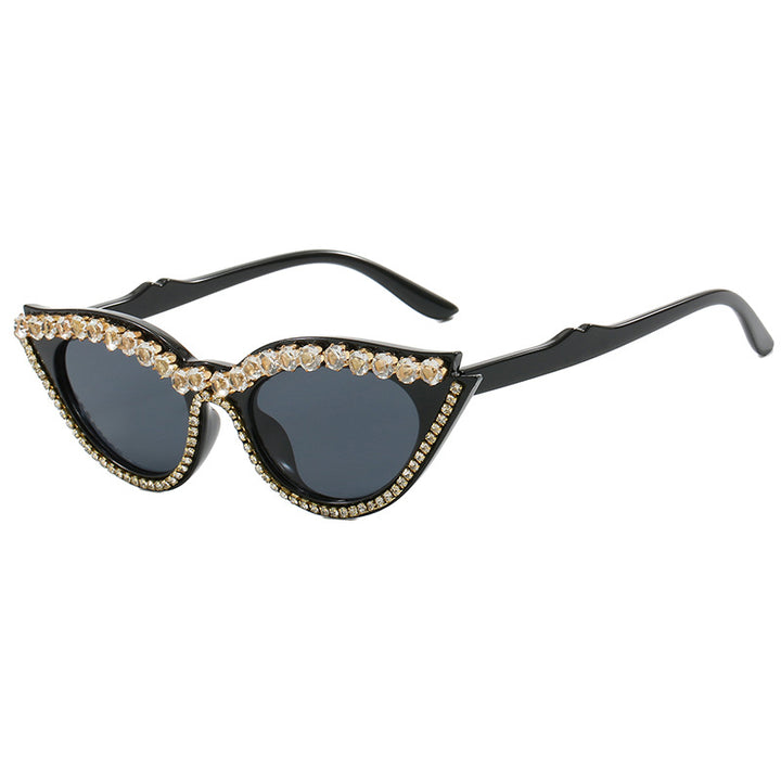 Women's Cat-Eye Sunglasses with Sparkling Rhinestones Kalsten