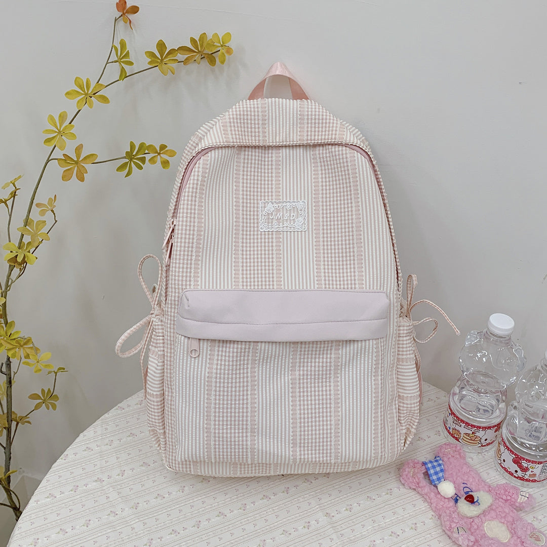 Cute Checked Design Backpack Kalsten