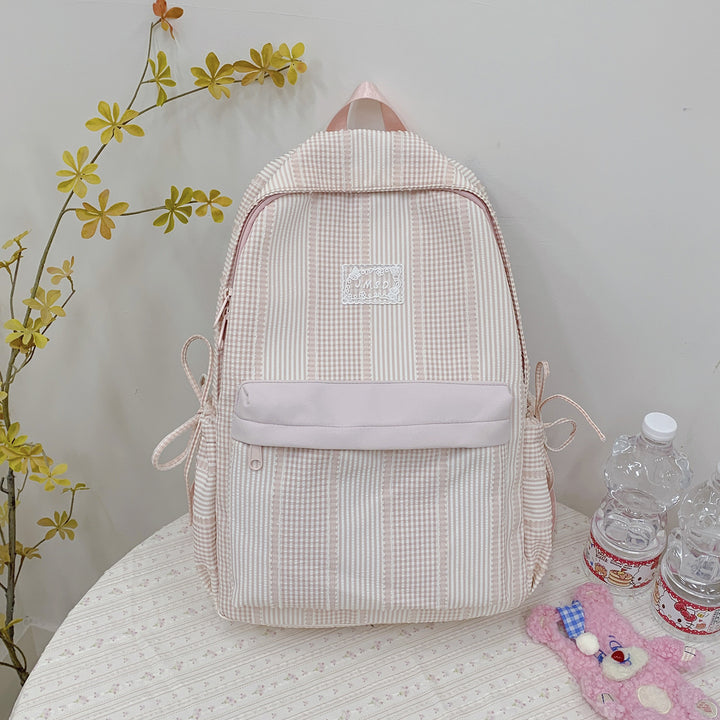 Cute Checked Design Backpack Kalsten