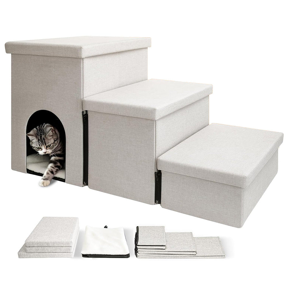 Multi-Level Pet Step Stool with Hideaway Kalsten