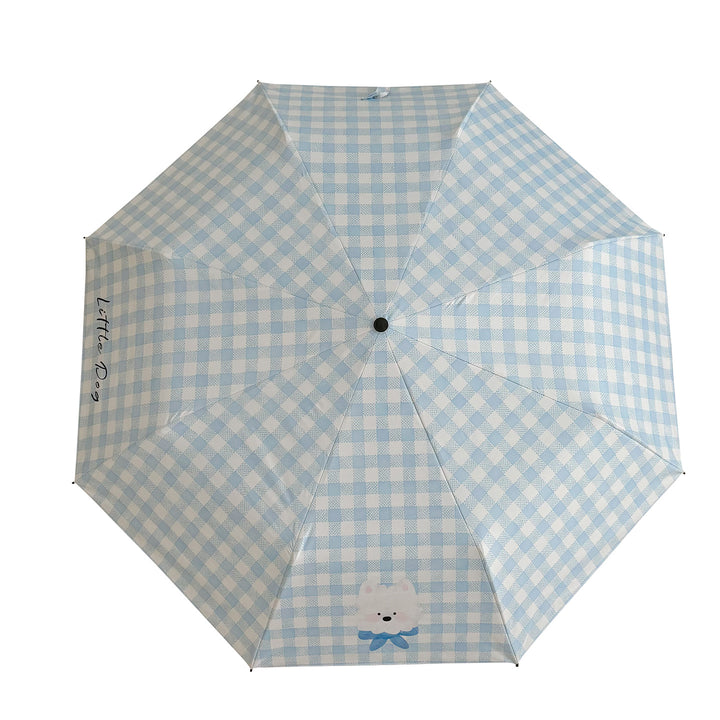 Ladies Foldable Umbrella with Playful Dog Design Kalsten