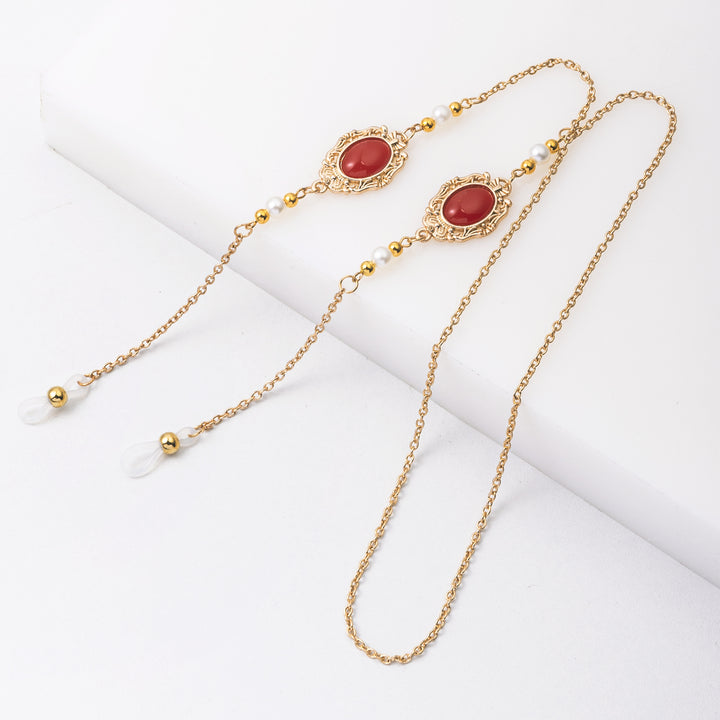 Elegant Beaded Eyewear Chain Kalsten