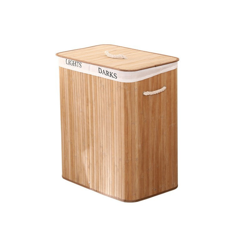 Laundry basket made of natural bamboo by Kalsten