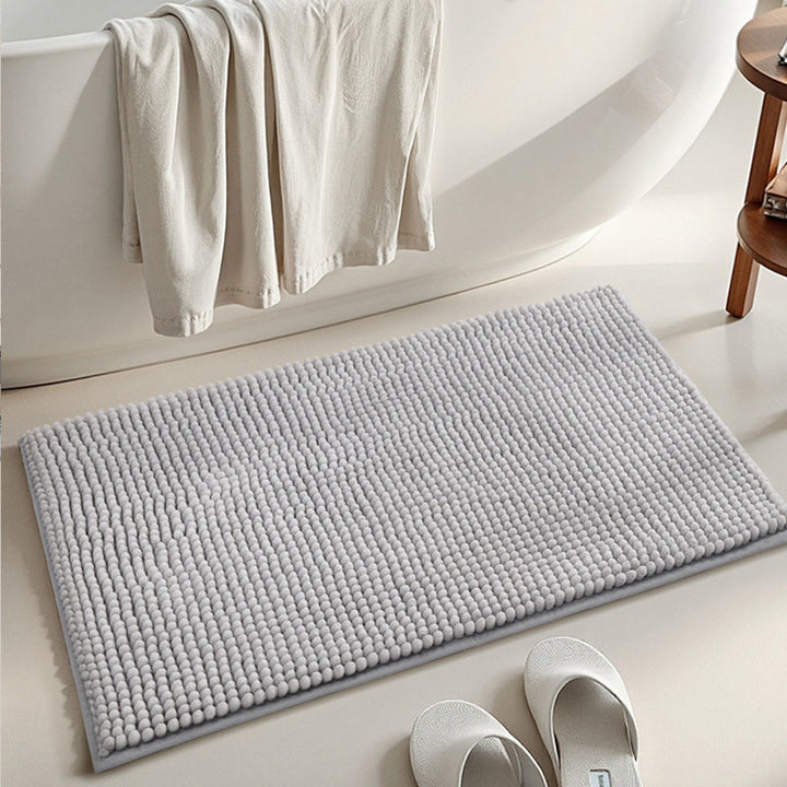 Plush Textured Bath Mat Kalsten