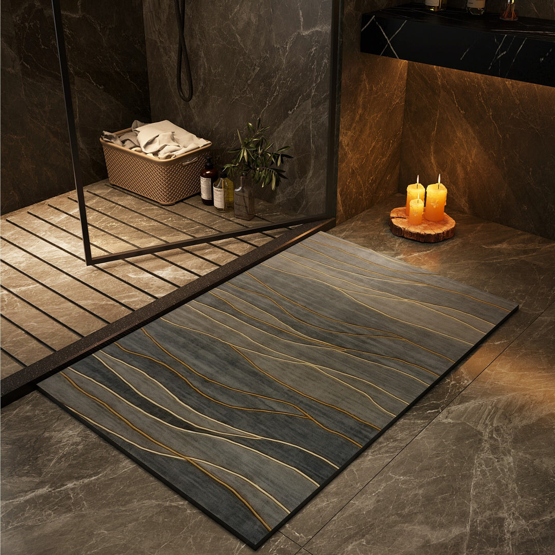 Geometric Patterned Non-Slip Bath Mat Kalsten