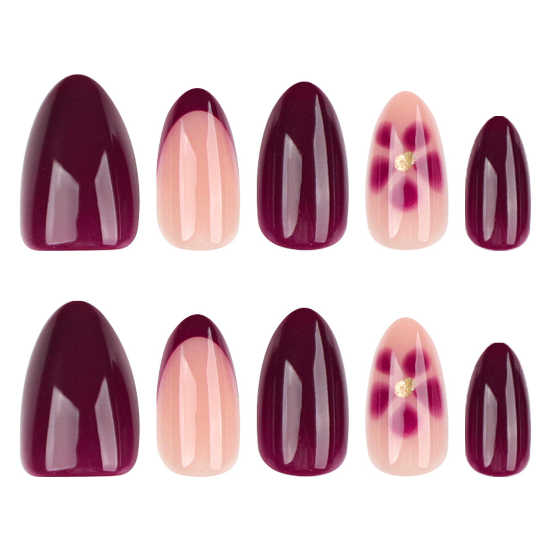 Glamorous nail art with floral accents Kalsten
